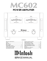 McIntosh MC-602 - Service manual